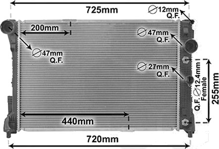 VAN WEZEL 30002546 Radiator motorkjøling