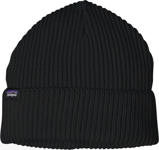 Patagonia Fishermans Rolled Beanie Black OneSize