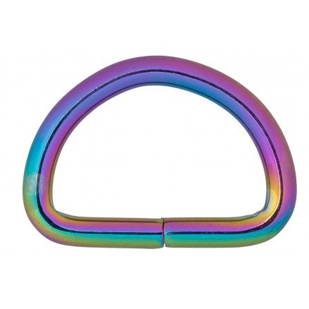 Infinity Hearts D Ring Jern Mix farget 32x32mm 5 stk
