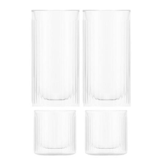 Bodum Duoro Bar whiskey & ginglass 30 cl 4 stk klar