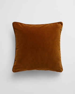 GANT Velvet Cushion - Brown - 50X50