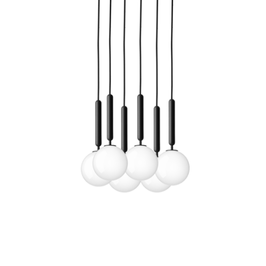 Nuura Taklampe 6 Pendel Opal Hvit Liten