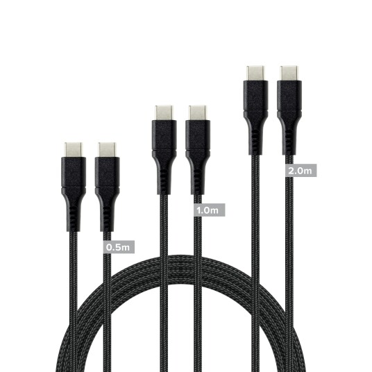 Speedlink USB-C til USB-C-kabelsett, svart