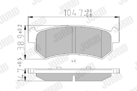 Bremseklosser JURID 573216J Bremseklosser JURID 573216J