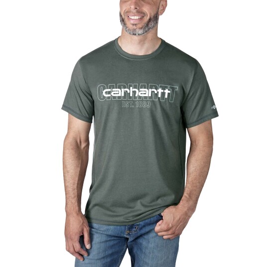 Carhartt Force Graphic T Shirt Men's Carbon Heather S