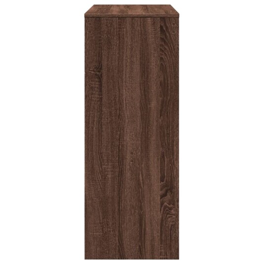Barbord med stativer brun eik 90x40x103,5 cm konstruert tre 8721158386670