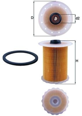 Drivstoffilter MAHLE ORIGINAL KX 183D Drivstoffilter MAHLE ORIGINAL KX 183D