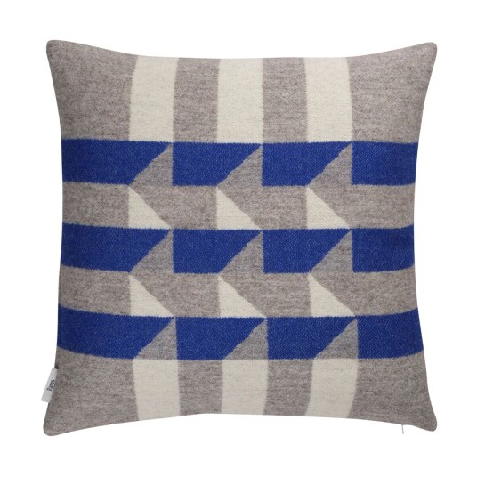 Røros Tweed Kvam pute 50x50 cm Blue