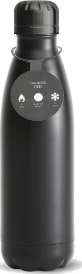 Sagaform Olle Steel Bottle - Black - 50 cl