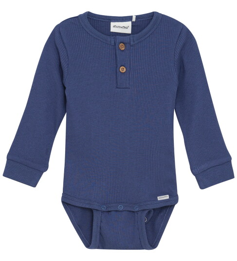 Minymo Body Ls Rib Blue 62 Minymo Body Ls Rib Blue 62