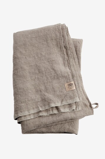 Lovely Linen Strandhåndkle Lovely i vasket lin Beige