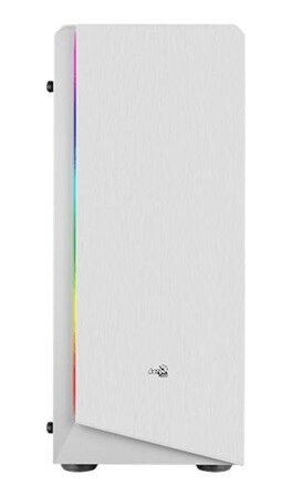 AeroCool Rift Midi Tower Kabinett med Vindu, Hvit, Støtter ATX/Micro-ATX/Mini-ITX AeroCool Rift Midi Tower Kabinett med Vindu, Hvit, Støtter ATX/Micro-ATX/Mini-ITX