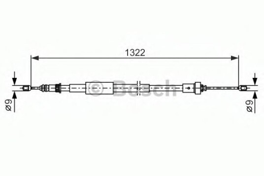 Bremsewire BOSCH 1 987 482 385