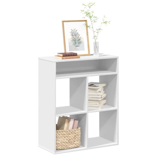 Bokhylle hvit 66x31x80 cm konstruert tre Bokhylle hvit 66x31x80 cm konstruert tre