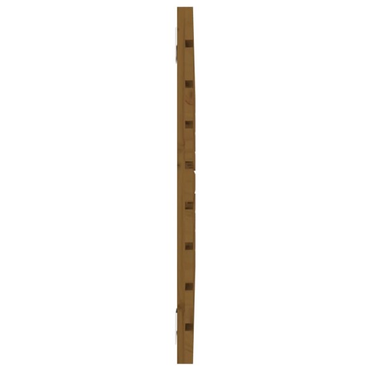 vidaXL Veggmontert hodegavl honningbrun 96x3x63 cm heltre furu