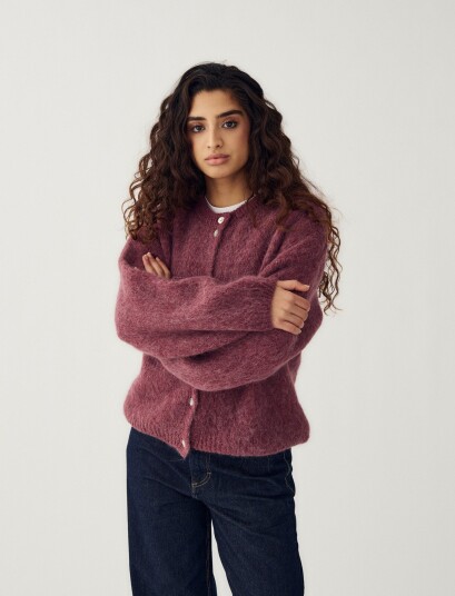 Noella N Kae Knit Cardigan Burgundy XS/S