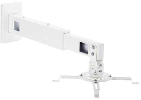Speaka Professional Sp-Pwm-200 Projektor-Vægholder Vippebar Drejbar Vægafstand Max.: 607 Mm Hvid