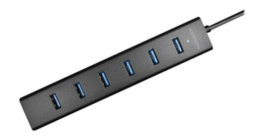 AXAGON HUE-SA7BP - hub - 7 ports USB-hub - 7 porter - Svart AXAGON HUE-SA7BP - hub - 7 ports USB-hub - 7 porter - Svart