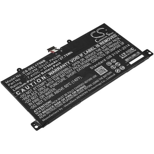 Dell Latitude 5175 batteri (3750 mAh 7.4 V, Sort)