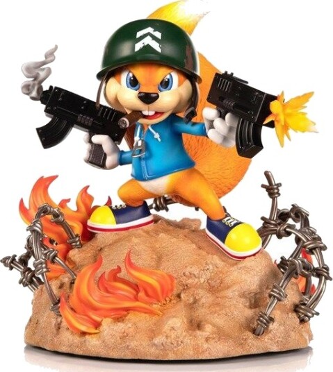 First4Figures Conker's Bad Fur Day Resin Painted Statue: Soldier Conker (Standard Edition)
