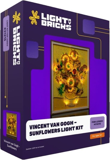 Light My Bricks Vincent van Gogh Sunflowers Lyssett 31215 2.0-31215