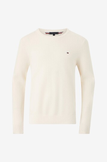 Tommy Hilfiger Genser Essential Structure Crew Neck Gul Tommy Hilfiger Genser Essential Structure Crew Neck Gul