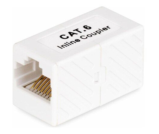 RJ45 Coupler 5-Pack Inline Cat6 Coupler Female to Female (F/F) T568 Connector Unshielded Ethernet Cable Extension - 5 Pack (IN-CAT6-COUPLER-U5) - network coupler - white RJ45 Coupler 5-Pack Inline Cat6 Coupler Female to Female (F/F) T568 Connector Unshielded Ethernet Cable Extension - 5 Pack (IN-CAT6-COUPLER-U5) - network coupler - white