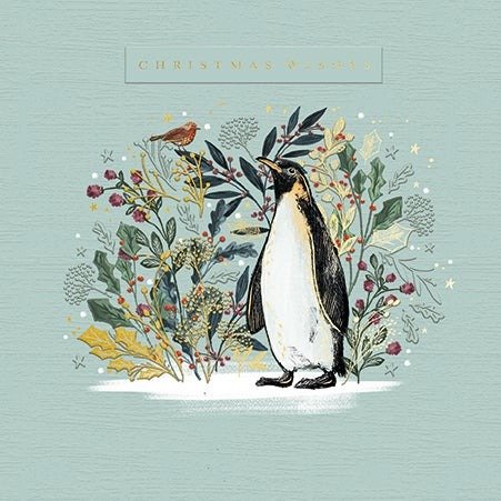 Julekort Penguin Wishes 10 stk Julekort Penguin Wishes 10 stk