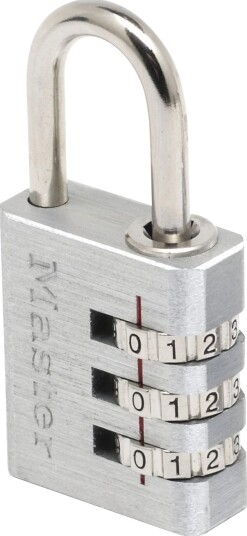 Master Lock Hengelås Aluminium 7630Eurd 30 mm, 3-Sifret Kodelås Master Lock Hengelås Aluminium 7630Eurd 30 mm, 3-Sifret Kodelås