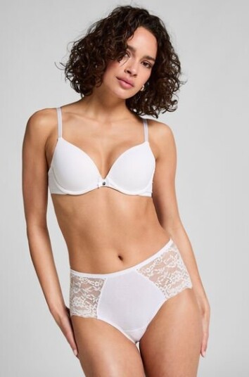 Hunkemöller Superslip Midi Lace Hvit
