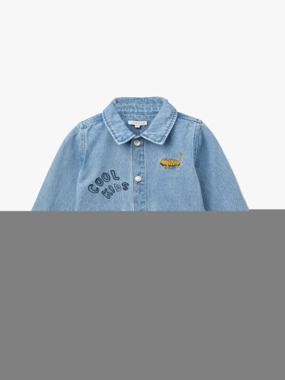 Liewood Kinsley Placement Denim Overshirt Blue 98