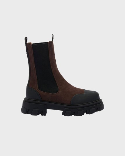 Ganni Boots Cleated Mid Chelsea Recycled Pelinova Brun EUR 39 Ganni Boots Cleated Mid Chelsea Recycled Pelinova Brun EUR 39