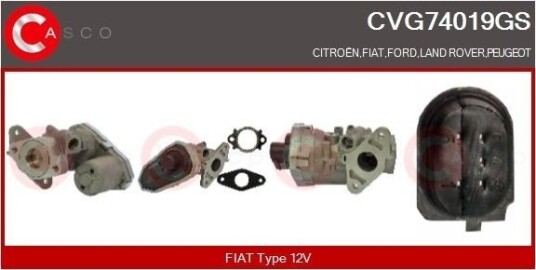 EGR-ventil CASCO CVG74019GS