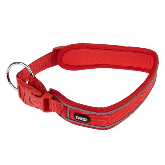 Tiaki Halsbånd Soft & Safe Rødt Str L: 55 65 cm Halsomfang B 45 Mm
