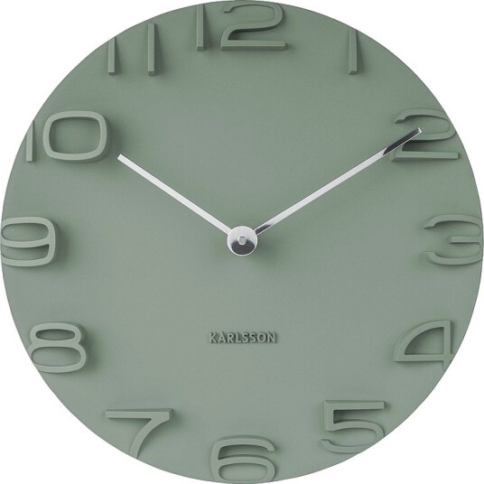 Karlsson Ka5311gr, Vegg, Quartz Clock, Rund, Grønn, Aa, 42 Cm