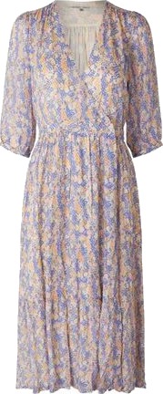 Second Female Poppi Midi Dress Amparo Blue XS