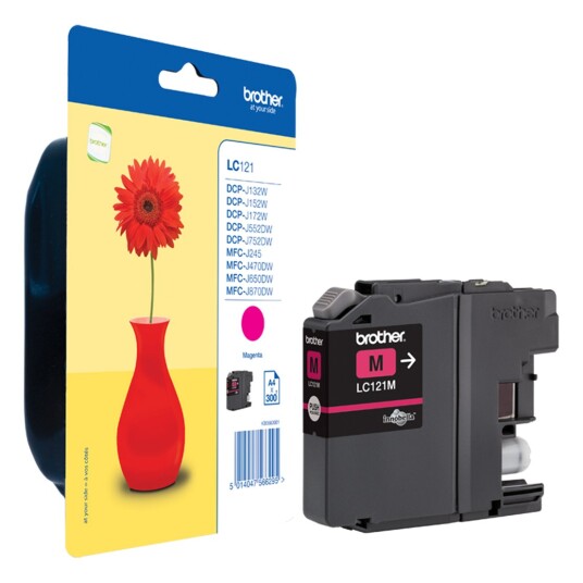Brother LC121 M blekkpatron - Original - Magenta 6 ml