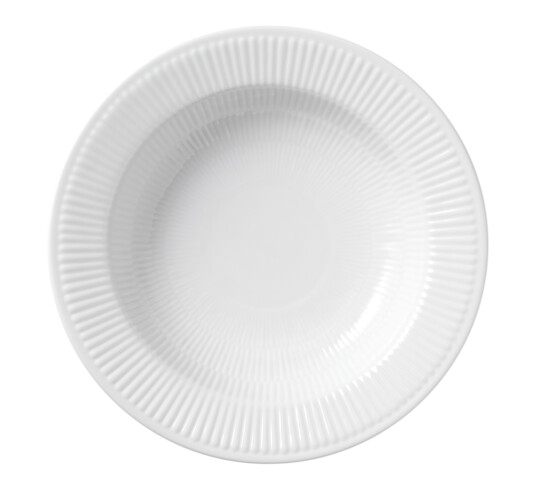 Royal Copenhagen White Fluted latexplate med kant Ø 30 cm