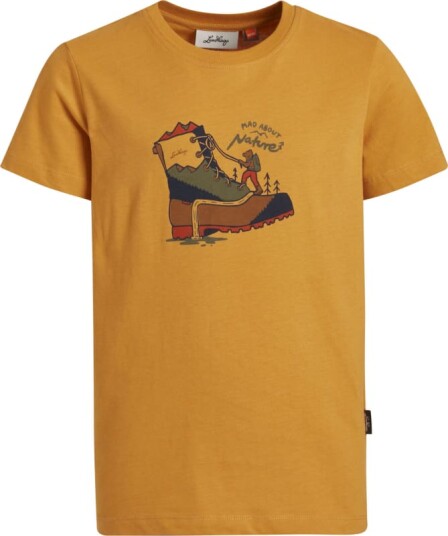 Lundhags Juniors' Fulu Climbing T-Shirt 122/128, Gold Lundhags Juniors' Fulu Climbing T-Shirt 122/128, Gold