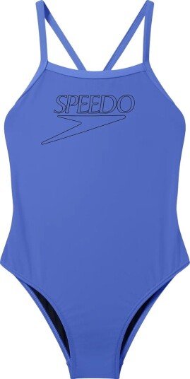 Speedo Endurance+ Logo Thinstrap Swimsuit   Purple   8