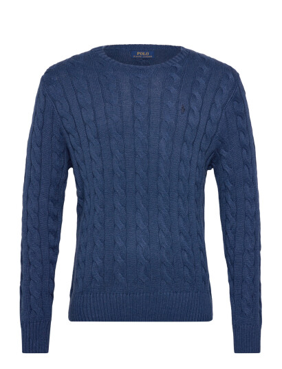 Polo Ralph Lauren Cable-Knit Cotton Sweater - Blue - M Polo Ralph Lauren Cable-Knit Cotton Sweater - Blue - M