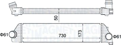 Intercooler MAGNETI MARELLI 351319205410
