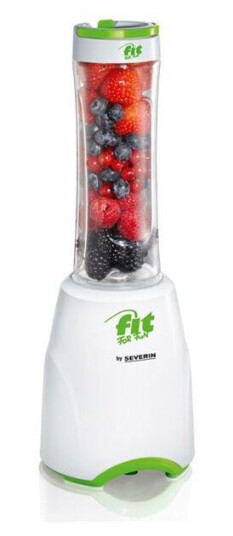 Severin SM 3735 Smoothieblender 600ml 300W med 2 Beholdere Hvit/Grønn
