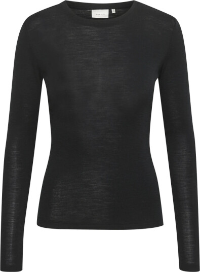Gestuz Niniagz Ls Wool Roundneck Noos - Black - S