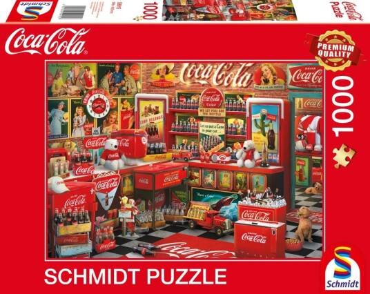 Coca Cola Nostalgi Puslespill 1000 brikker Schmidt