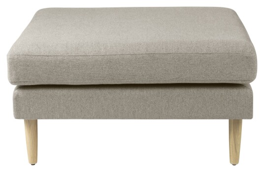 FDB Møbler L42 Firhøj Puff 90x90 - Beige Unoliving