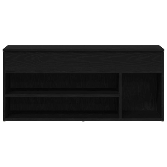 Skobenk svart eik 102x30,5x45 cm konstruert tre