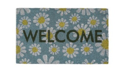Ruco print Welcome daisies – dørmatte i kokos