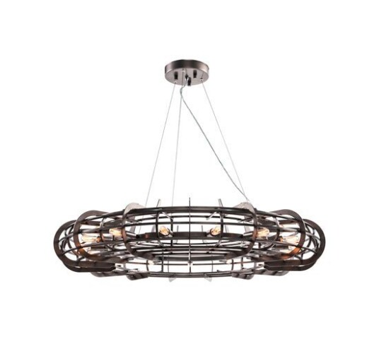 Kahn taklampe teppe sort