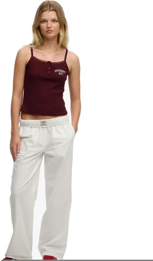 Superdry Cotton Elastic Trouser White 12 Superdry Cotton Elastic Trouser White 12